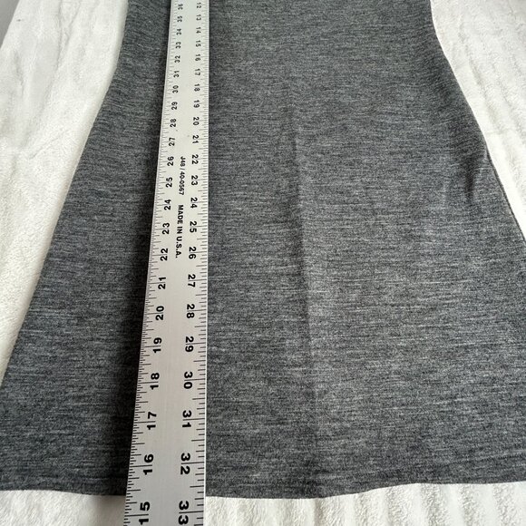 Derek Lam 10 Crosby Gray & Black Wool Blend Mini Dress Leather Sleeves Size 6 - Picture 10 of 10
